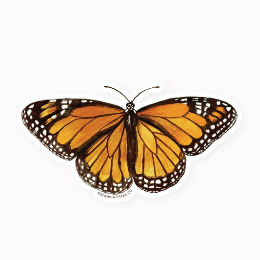 Botanica Paper Co. - MONARCH BUTTERFLY | CLEAR VINYL STICKER