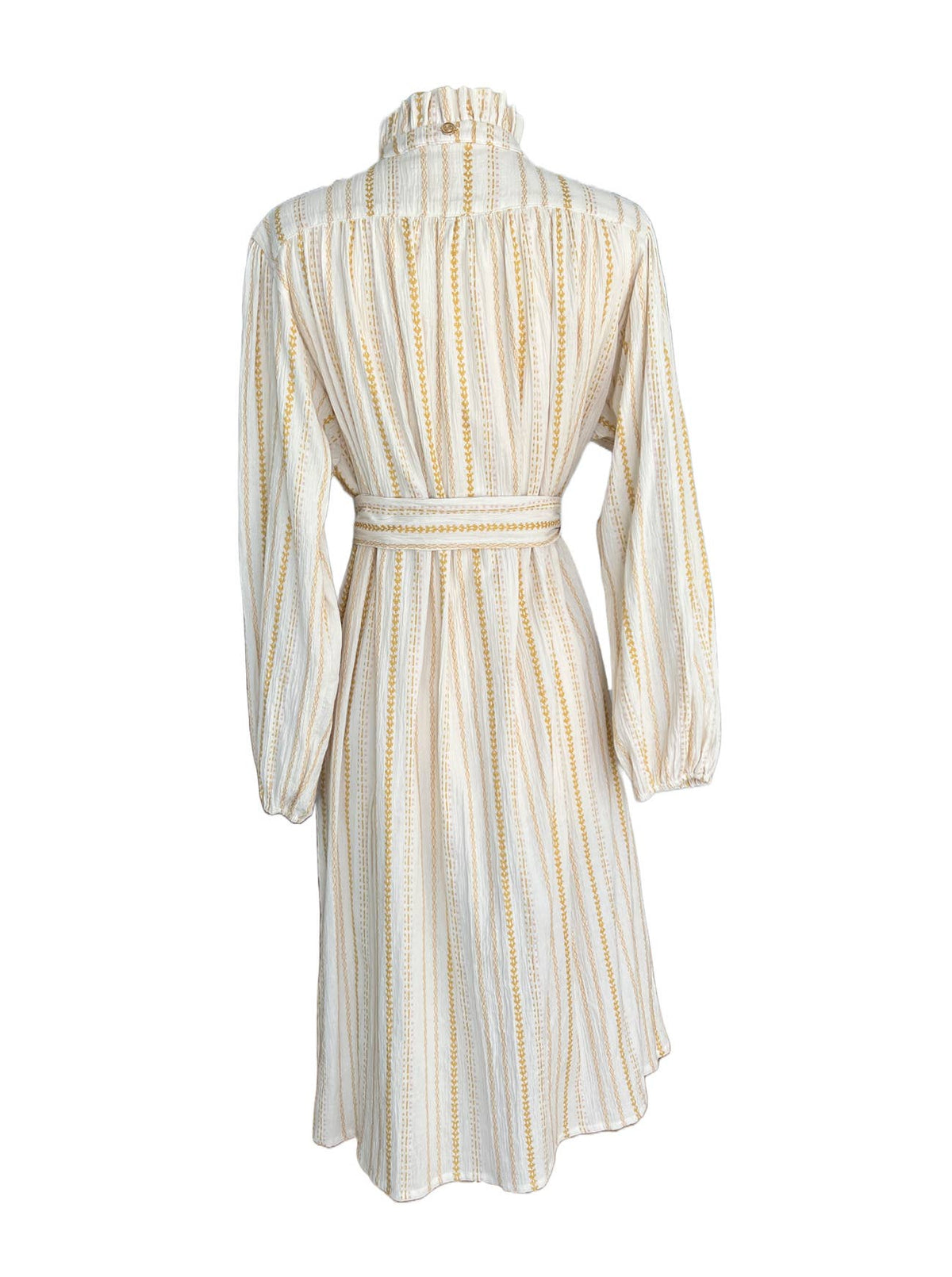 Goldenrod Jacquard Cotton Brett Dress