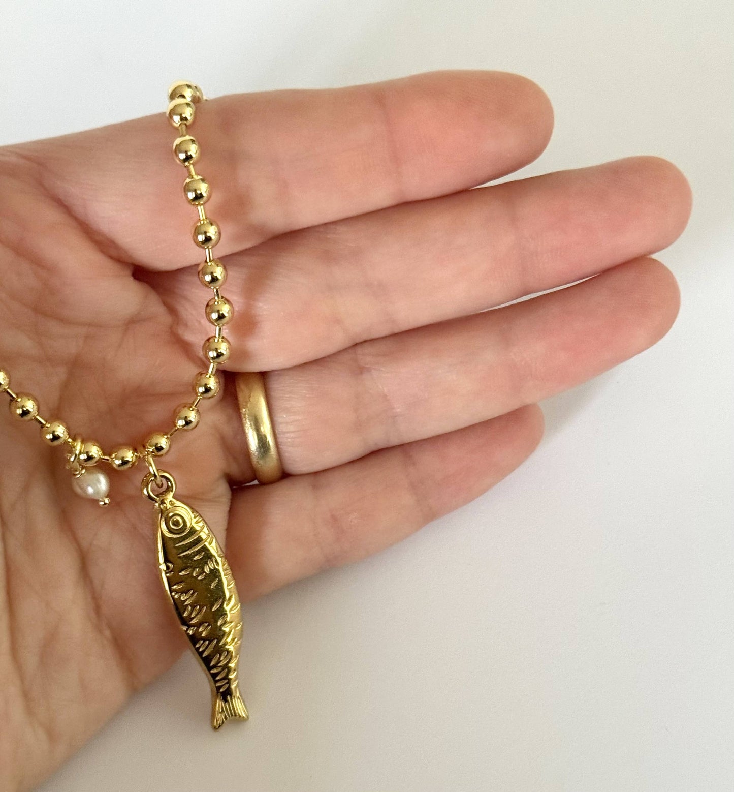 Tramps+Thieves - Perla y Pes Necklace