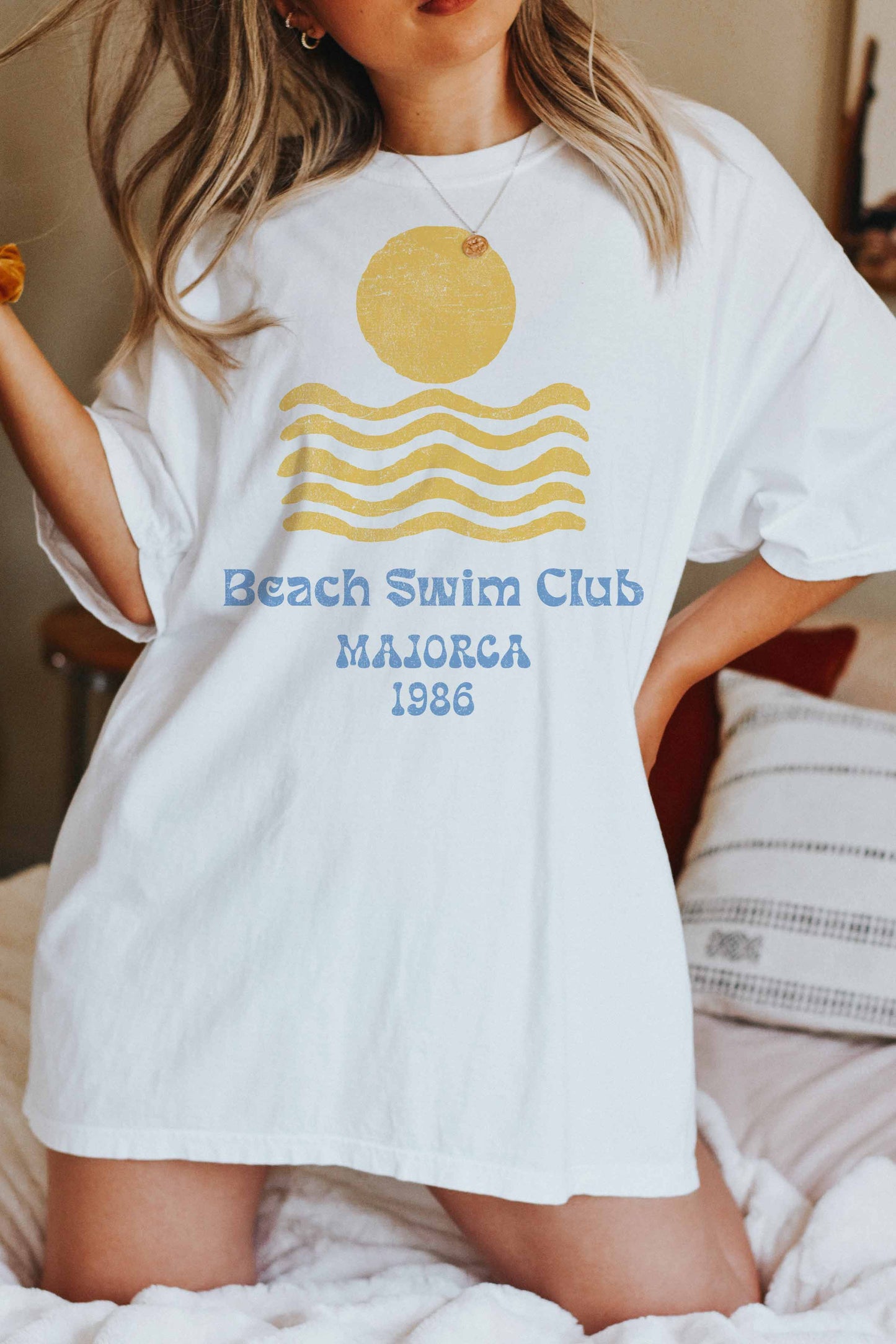 BEACH SWIM CLUB MAJORCA OVERSIZED TEE