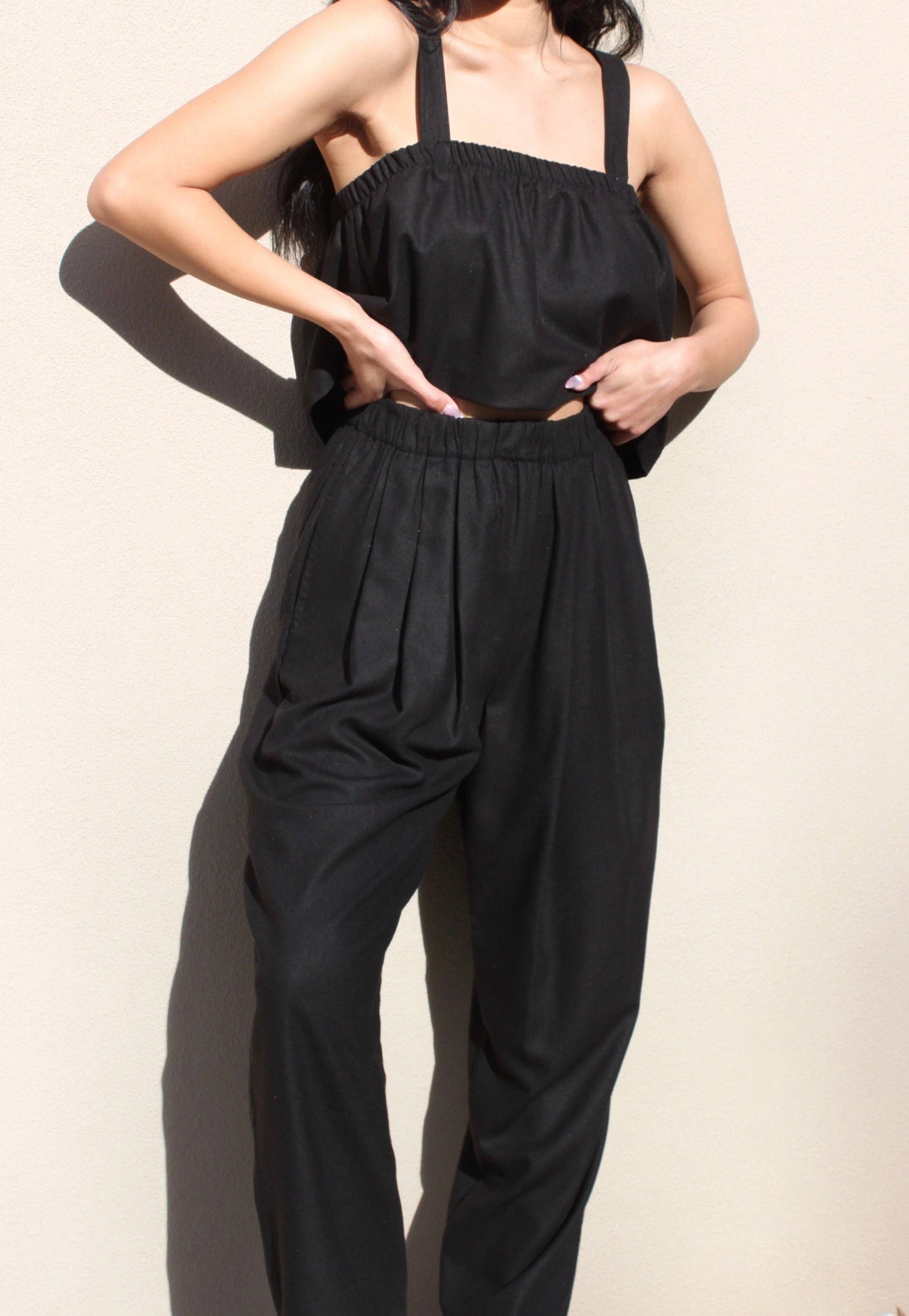 Na Nin - Lena Raw Silk Pant: Cream