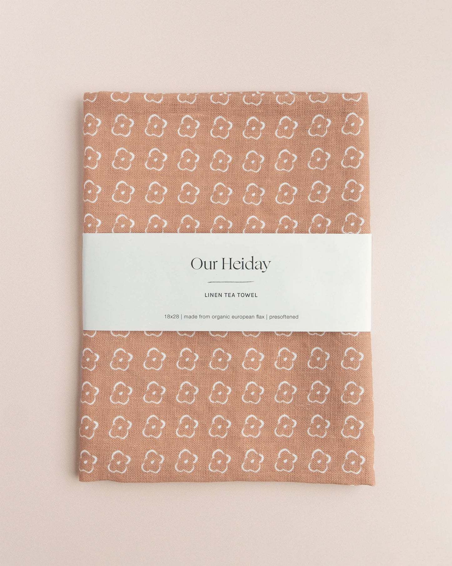 Our Heiday - Elise Sienna Linen Tea Towel