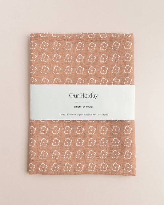 Our Heiday - Elise Sienna Linen Tea Towel