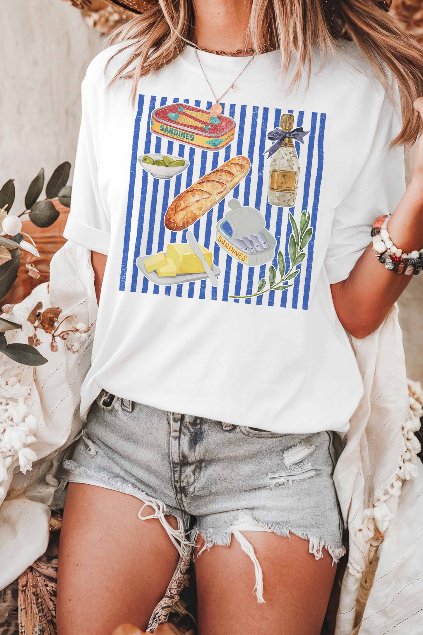 FRENCH FOOD GALLERY OVERSIZED TEE