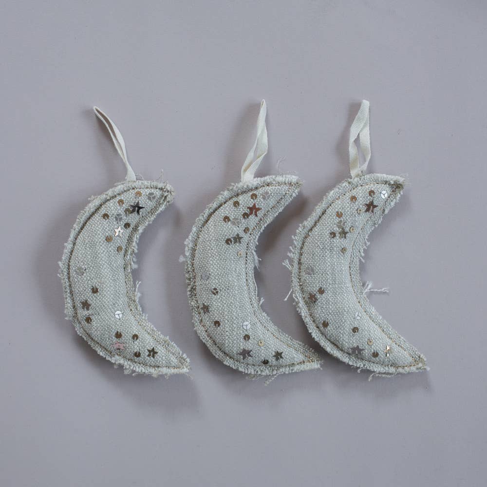 Metallic Confetti Moon Sachet/Ornament