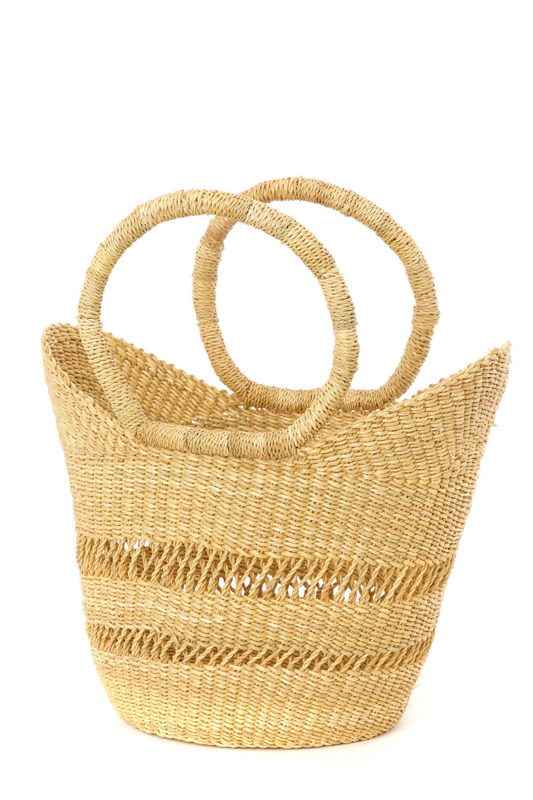 Swahili | AFRICAN MODERN - Natural Petite Lacey Shopper from Ghana