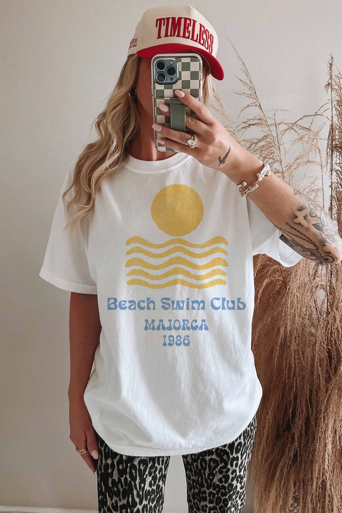 BEACH SWIM CLUB MAJORCA OVERSIZED TEE
