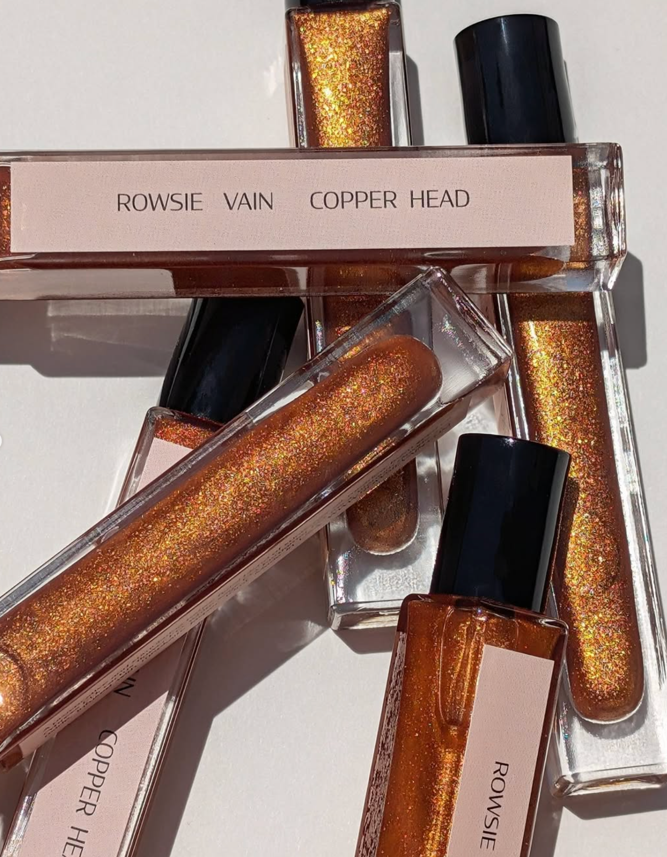 ROWSIE VAIN - Copper Head Shimmer Perfume Body Oil Roller Wand (10ml)