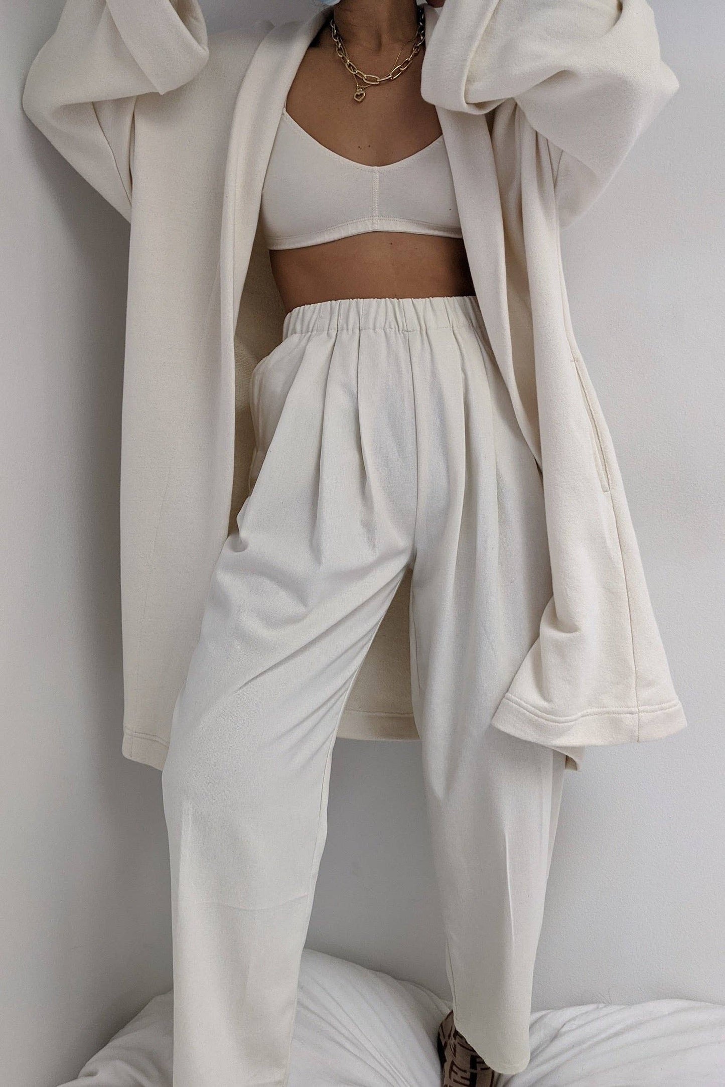 Na Nin - Lena Raw Silk Pant: Cream